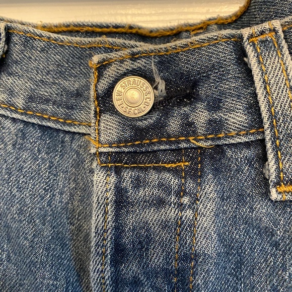 Men’s Levi’s 501 Button Fly Denim Jeans Size 32 waist 30 Length - Picture 3 of 10